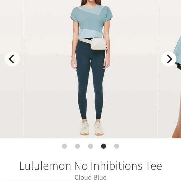 Lulemon no  inhibitions tee green - Picture 7 of 16